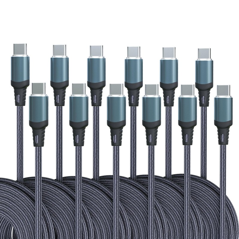XIANGHONGYIAN USB C to C Cable, Type C C 6ft, GRAY BLUE