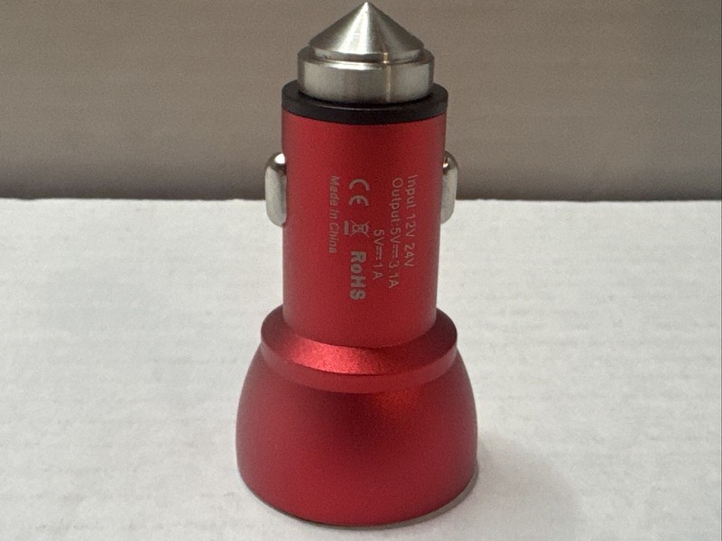 scanoisc 5V/3.1A 2 Port USB Power Converter Red gallery