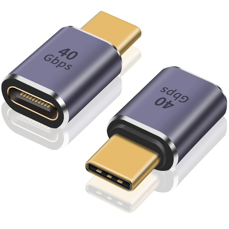 USB 4 Type C 3.2 40Gbps 8K PD 100W Charging Adapter for Thunderbolt 4/3 MacBook