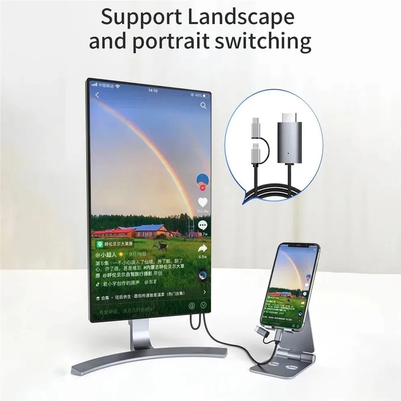 LD39 Wire HD Streaming Display TV Stick Dongle Micro USB Type C to HDMI Compatib gallery