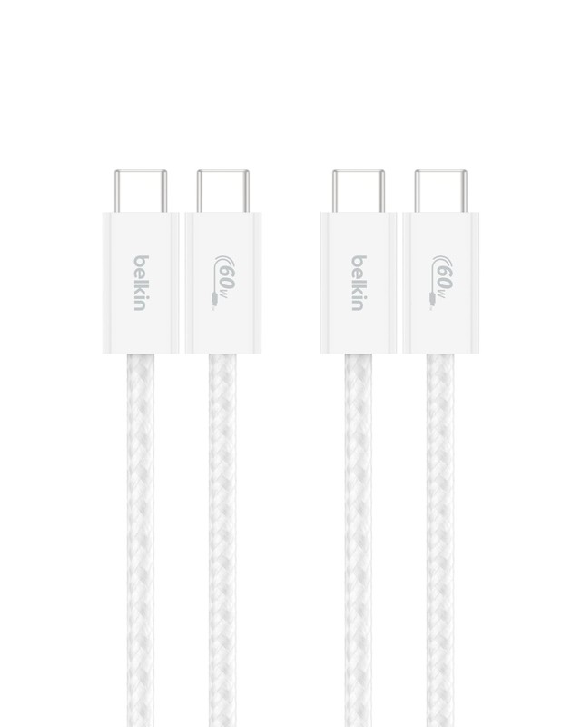 2-Pack USB C to C Cable 3.3ft 60w Type C Fast Charging Power Charger Cord Set