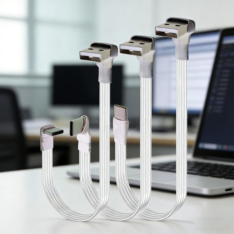 20-300cm Flat USB 2.0 To Type C Charging Cord 6 Lengths For Multiple Devices gallery