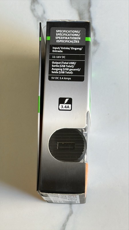 New Kensington PowerBolt 3.4 Car Charger Micro USB, USB-C, & Adapter for Iphone gallery
