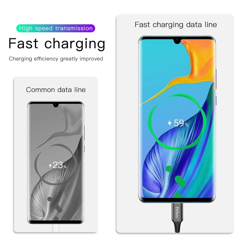 USB-C Charger Cable 3-Pack - 3A Fast Charge, 9 Feet Total Length, Durable Design gallery