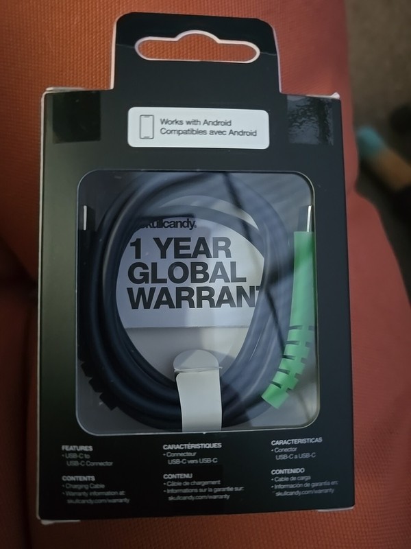 SKULLCANDY USB C to USB C CHARGING CABLE DURABLE RAPID CHARGING 4ft. 60W. NIB