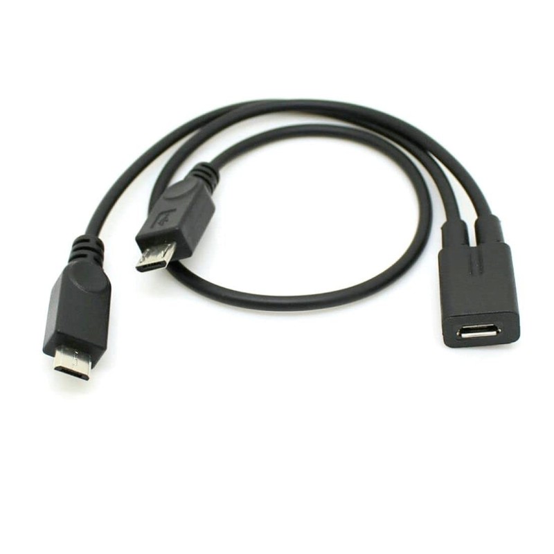 Micro USB 1 to 2 Y Splitter Cable,Micro USB 1 to 2 Charging Extension Cable S... gallery