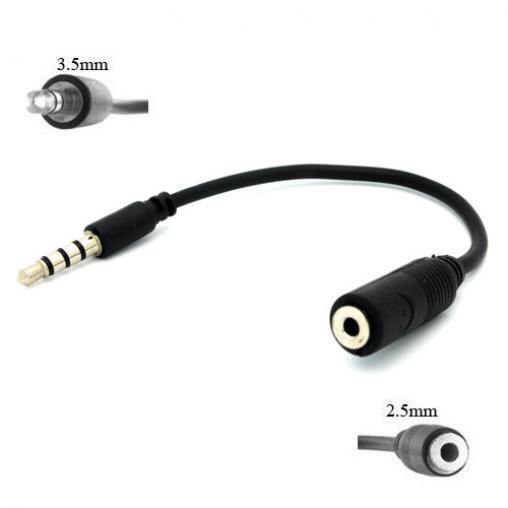 HEADPHONE ADAPTER 2.5MM TO 3.5MM EARPHONE JACK CONVERTER EARBUD for PHONES