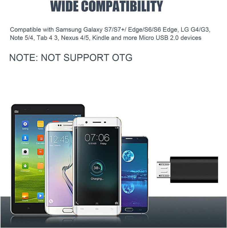 USB C to Micro USB Adapter 5Pack, Type C Female to Micro USB Male Convert Connec gallery