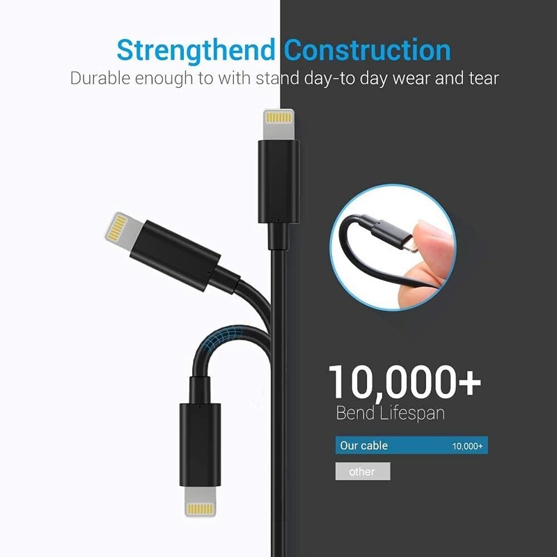 6ft and 10ft Long USB Cables Fast Charge Power Cord Wire Data for Cell Phones gallery