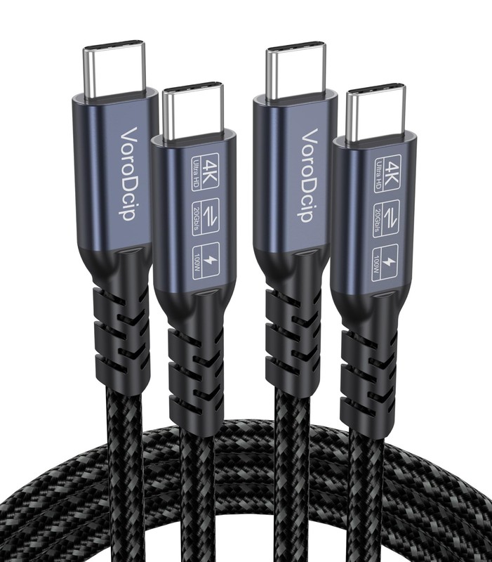 USB C to USB C Data Cable 3ft 2 Pack, USB 3.2 Gen 2 Type C 20Gbps High Speed …