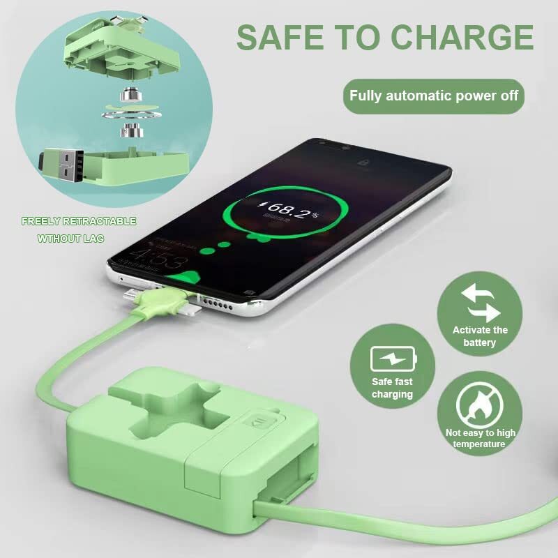 3 in 1 Fast Charging Cable Cell Phone Charger Cord for iPhone USB Micro Type C gallery