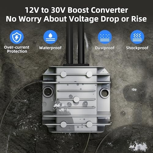 Mini Cable Car Adapter & Step Up Converter, 12V Power Cable with Cigarette Plug, gallery