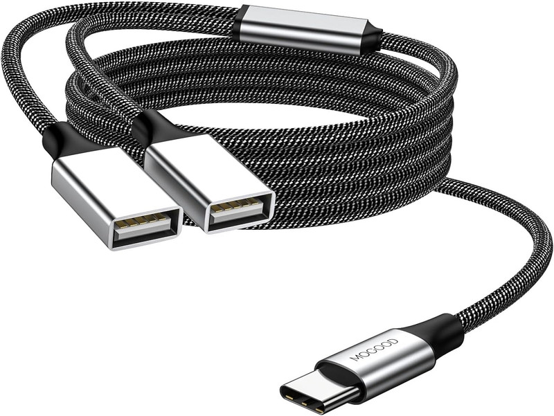 USB C Splitter Type C to Dual USB a Female Adapter Type C to Dual USB a Double U