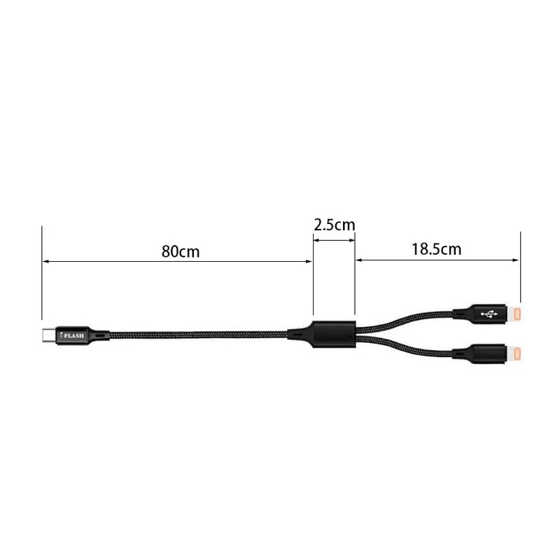 3 Feet Dual Port Lighting Splitter Charging Cable - Power up to Two Apple Dev... gallery