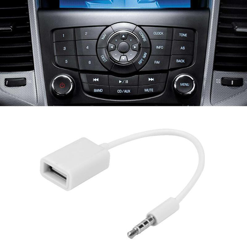 USB 2.0 Type A to 3.5mm Audio Jack Aux Adapter Cable For Car OTG gallery