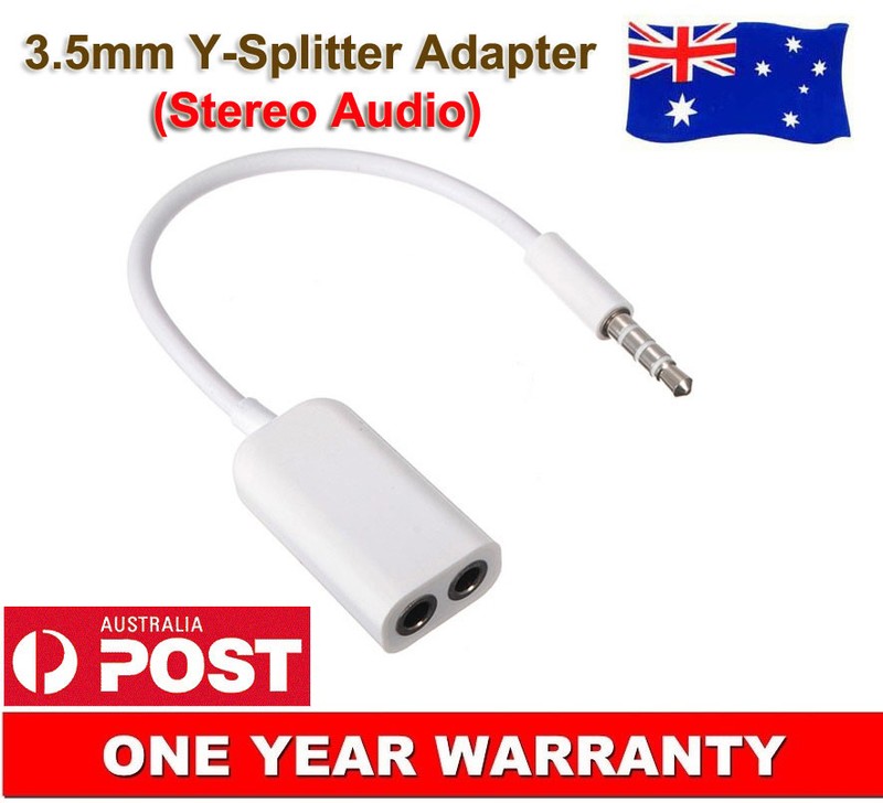 3.5mm Audio AUX Splitter Cable Male to 2 Female Adapter Cord for mobile phones