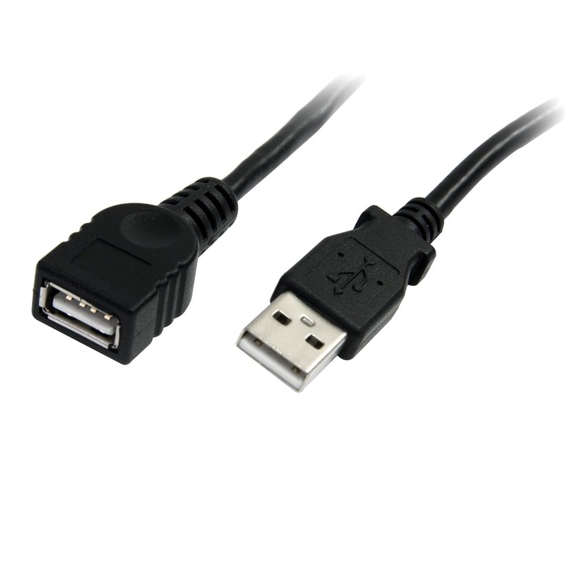3ft Black USB 2.0 A Male to Female Extension Cord Cable gallery