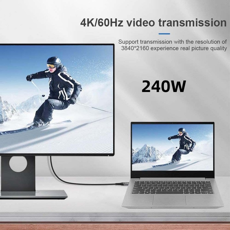 USB-IF Certification 240W USB4 Cable 40Gbps with 100W Charging and 8K60Hz 5K gallery