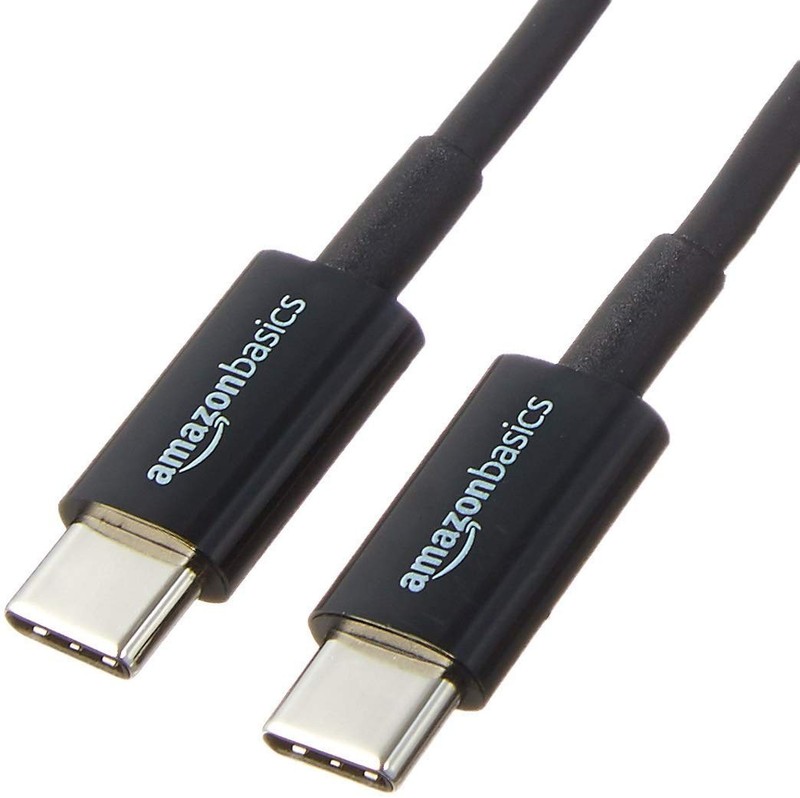 Lot of 5 – Amazon Basics USB-C to USB-C 2.0 Fast Charger Cable 480 Mbps 3ft