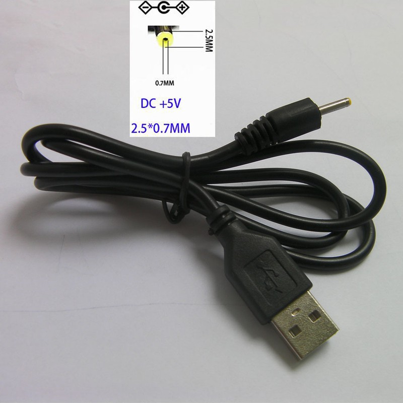 USB A Type Port To DC Jack 2.5X0.7mm Male Power Adapter Connector Cord Cable gallery