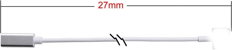 Charge Converter 85W Output, USB C Female to Magnetic 2 T Tip Charging Cable Com gallery