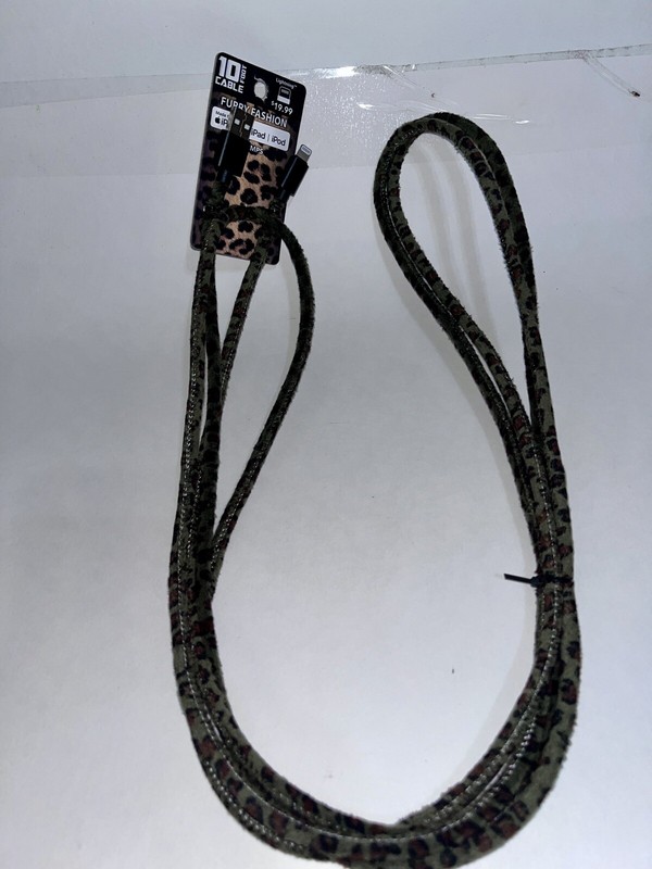 USB to Cable 10 Feet Furry Fashion Soft Fur iPhone iPad iPod Charger