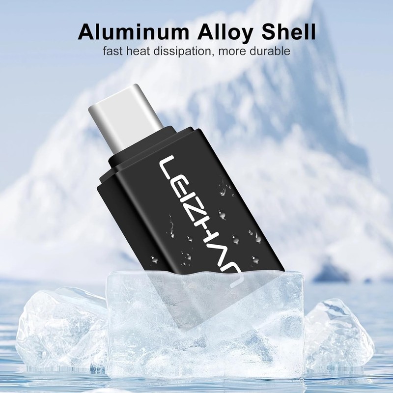 Powerful USB 3.0 to Type-C 2-Pack - Straight & Angled Adapters Included gallery