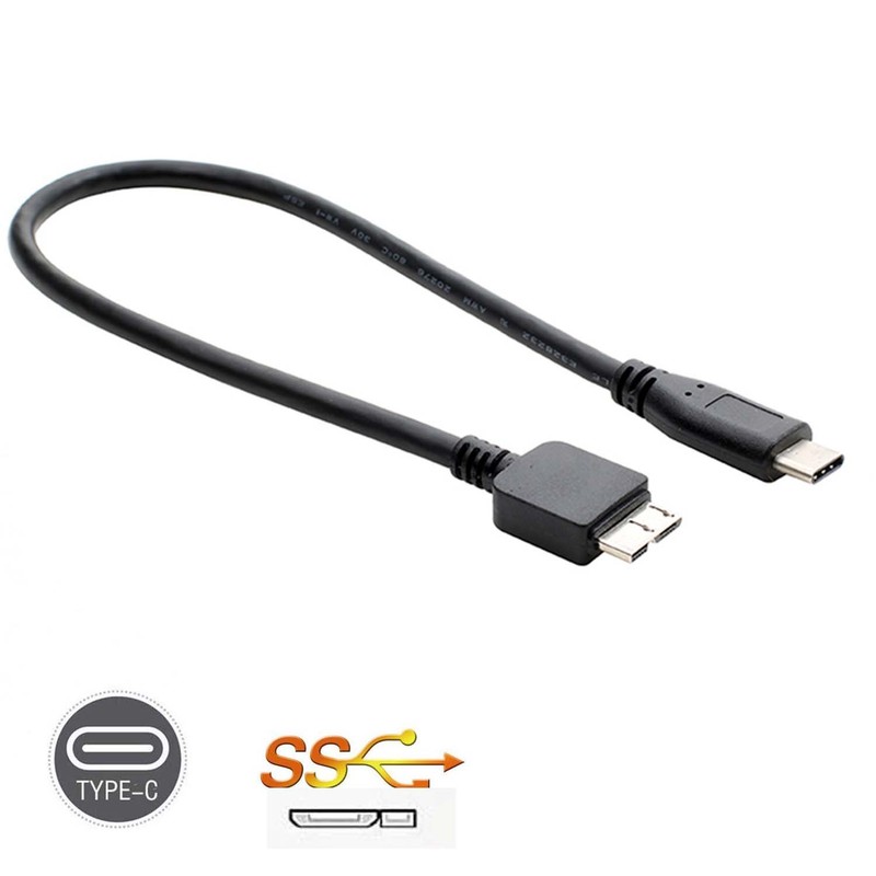 USB 3.1 Type-C to USB 3.0 Micro B Cable Connector For Hard Drive Smartphone GM gallery