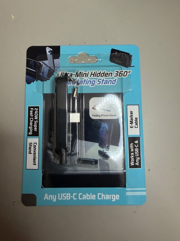 360°240W Super Fast Charging Rotating Invisible Stand Detachable Charg Cable