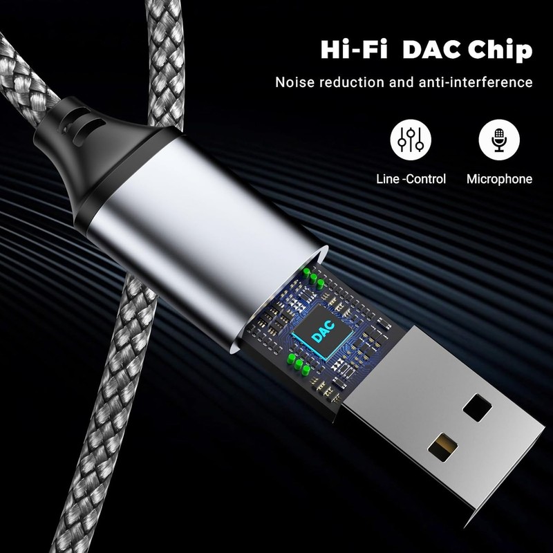USB External Sound Card - 3.5mm Audio Adapter for Laptops & Consoles gallery