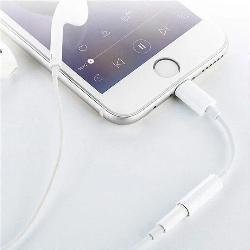 3x For iPhone Headphone lot Adapter Jack 8Pin to 3.5mm Aux Cord Dongle Converter gallery