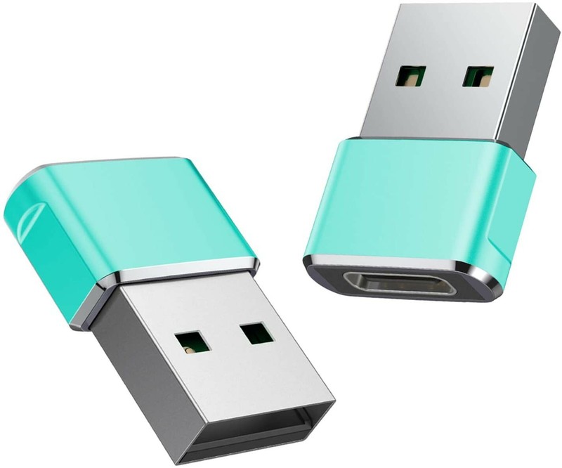 USB C Female to USB Male Adapter 2Pack,Type A Charger Cable Power Converter