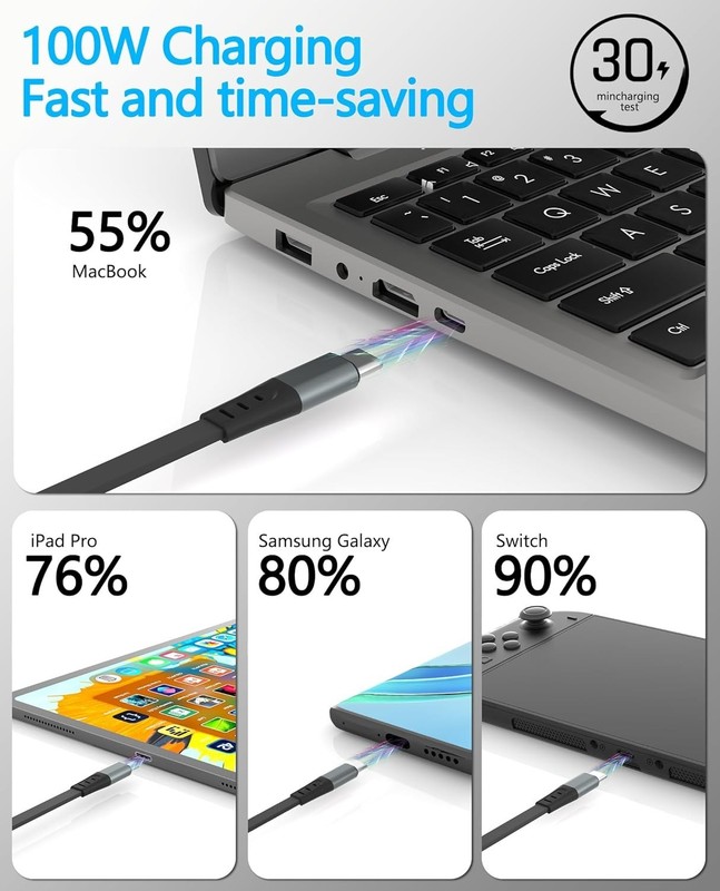 3-in-1 Retractable Multi Charging Cable USB C/L/M for iPhone & Samsung gallery