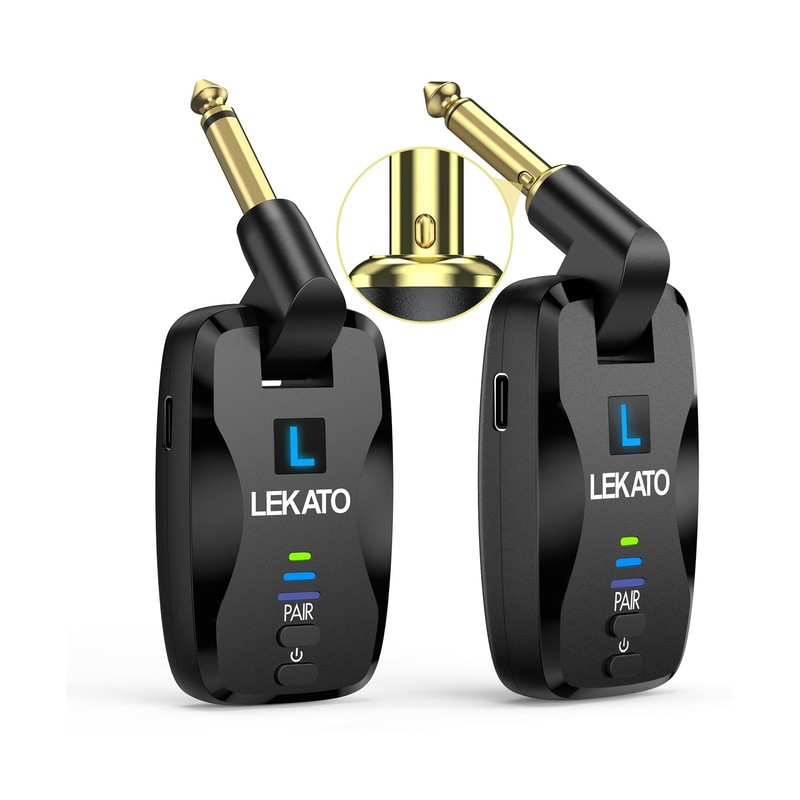 LEKATO 2.4Ghz Wireless Guitar System Exclusive Mute Plug for Electric Guitar ... gallery