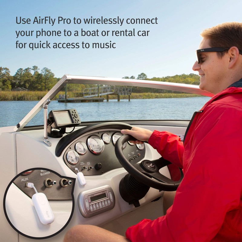 AirFly Pro Wireless Audio Adapter for AirPods Headphones with 25 Hour Battery gallery