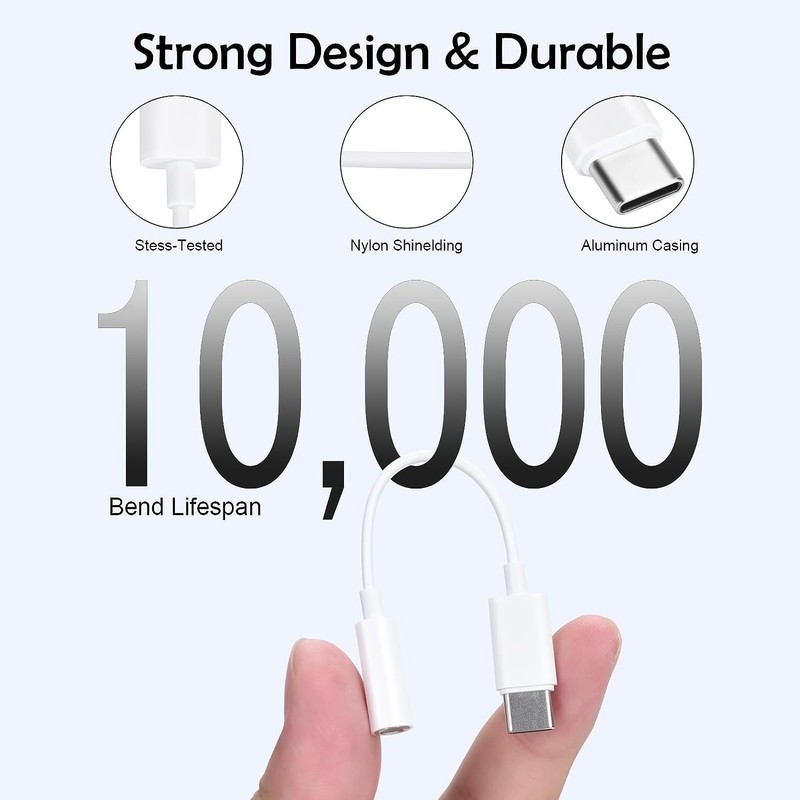 USB-C Type C Adapter Port to 3.5MM Aux Audio Jack Earphone Headphone Cable USB gallery