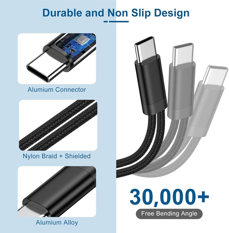 USB C Splitter Cable,Dual USB C Headphone Charger Adapter for Samsung Galaxy A17 gallery