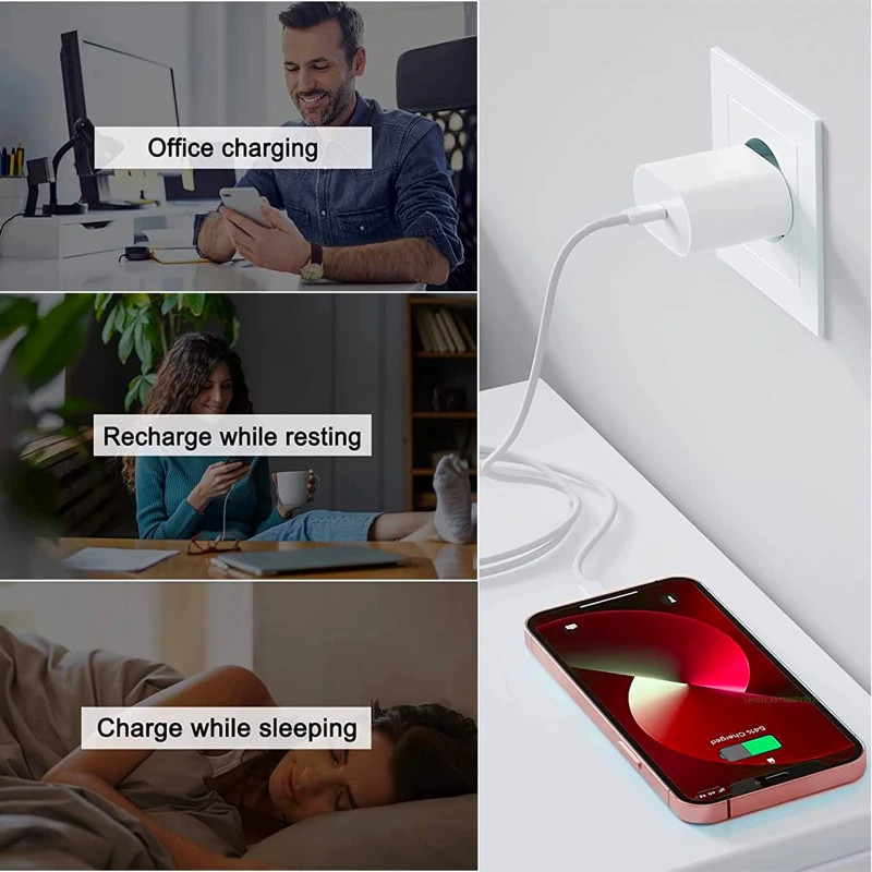 20W Super Fast Charger with 3FT USB-C Cable for apple iphone 14 13 12 11 XR 8 7 gallery