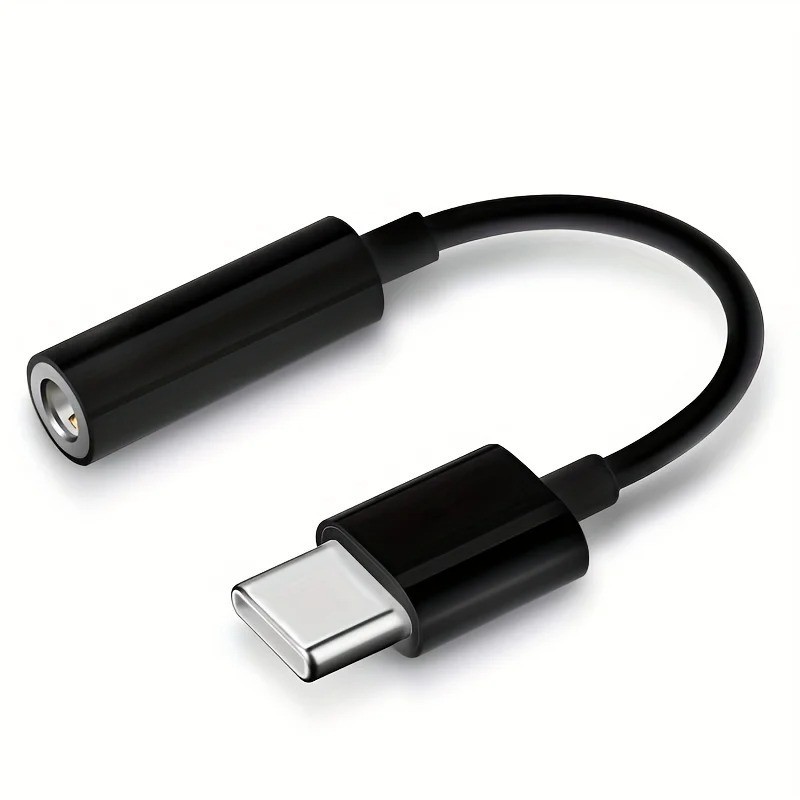 USB Type-C to 3.5mm Jack Headphone Aux Cable – Audio Adapter for Smartphones
