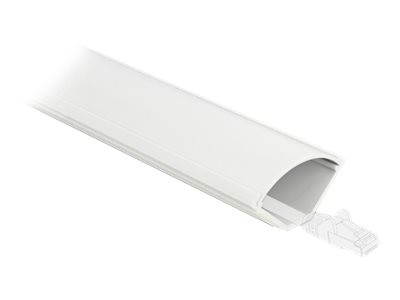 Delock Angle Cable Gland 43 x 23mm Length 1m White White PVC 20714 gallery