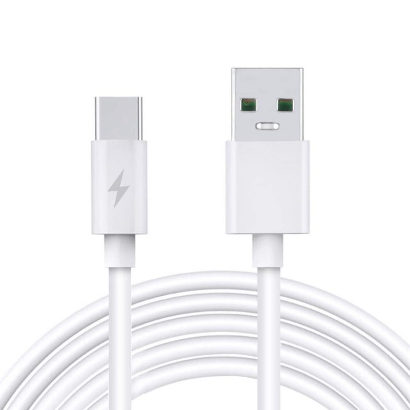 J-ZMQER 3.3ft White 5A Fast USB-C Type-C Charger Charging Cable Cord black