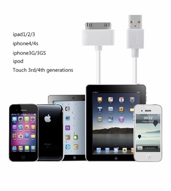 5x USB Sync Data Charging Charger Cable Cord fits iPhone 4 4S iPod Touch 4th Gen gallery