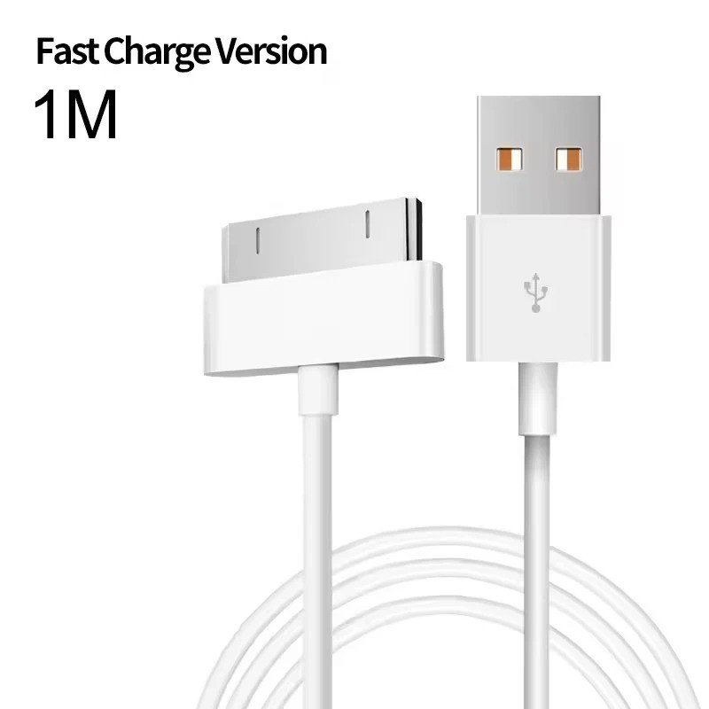 30-Pin USB Fast Charging Cable – Data Sync & Charger for iPhone, iPad, iPod