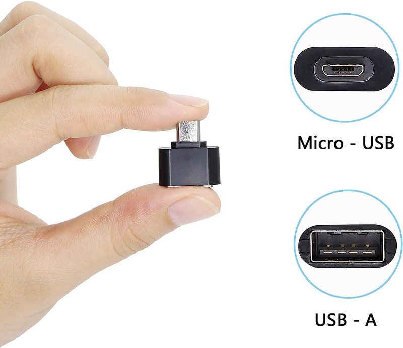 NEW 2-PACK Micro USB OTG Adapter, Micro USB Male to USB 2.0 Female ON THE GO gallery