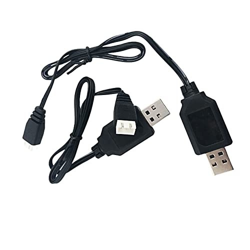 2pcs USB Charger Cable 1A XH-3P Connector for RC Car, Drone, LiPo Battery, Rock gallery