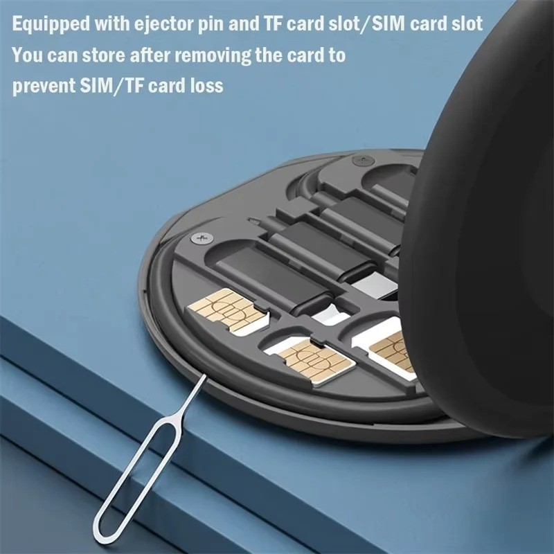 Portable USB-C Charging Cable Adapter Kit Phone Stand SIM Storage Case gallery
