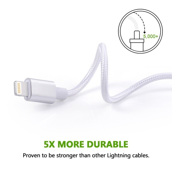 For iPhone 5 6S 7 8 Plus 6ft MFi USB Cable Certified Charger Cord Power Wire gallery