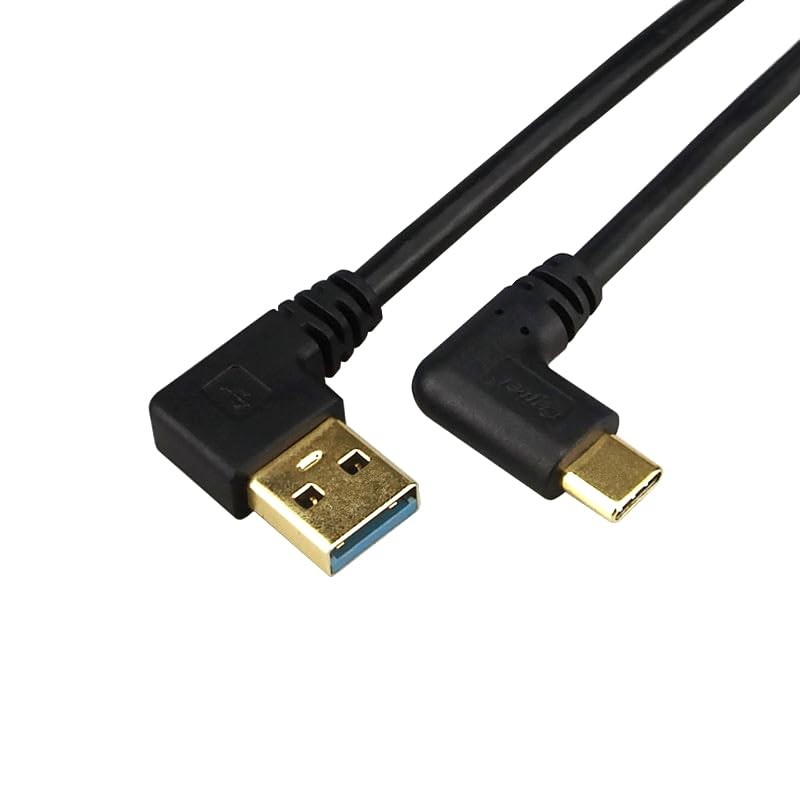 2 Pack 8 Inch 90 Degree USB C Extender Cable Type C Extension Cord Sync gallery