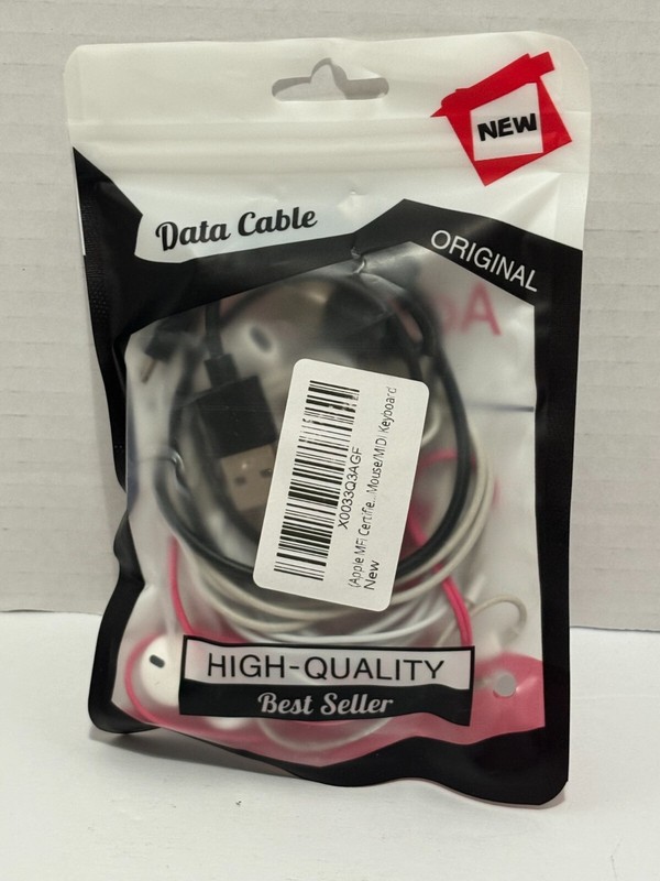 Apple MFI Certified Midi Mouse / Keyboard Data Cable New