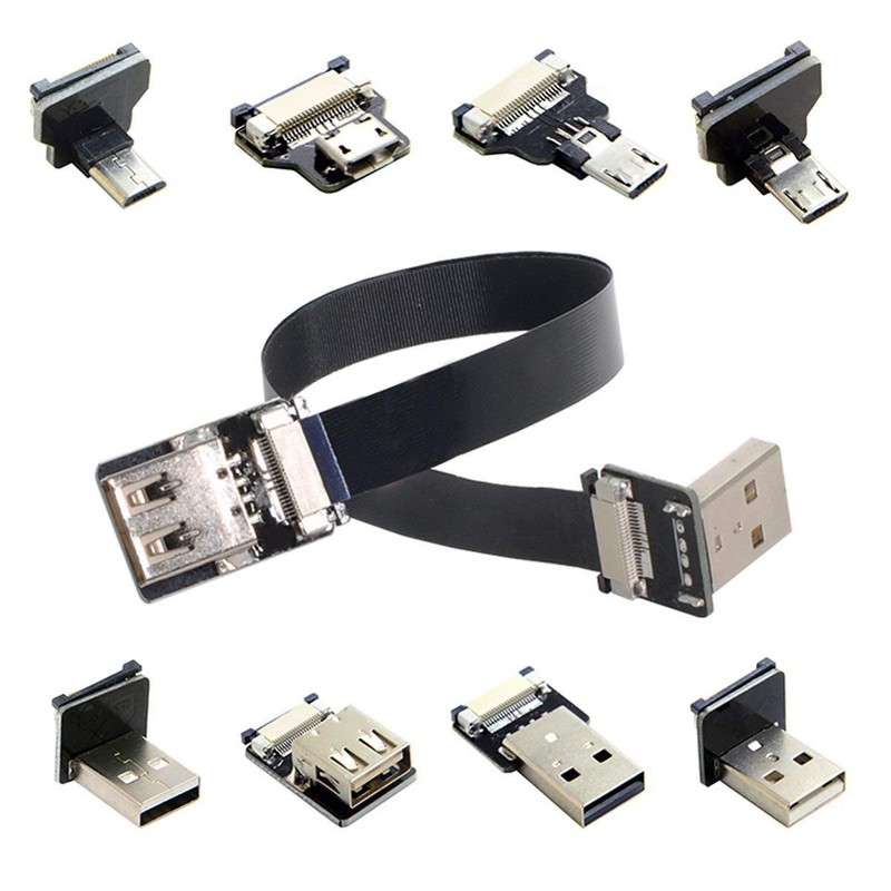Cable Fpv Usb2.0 20cm Usb Fpc Ribbon Flat Cable Pitch 20pin For Usb3.0 2.0 Fpv M gallery